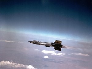 The North American X-15 aircraft which still holds the record for fastest manned flight